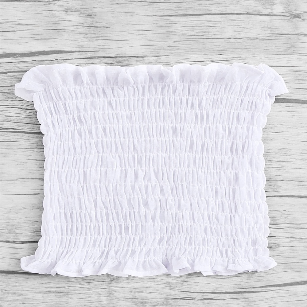 White crop top